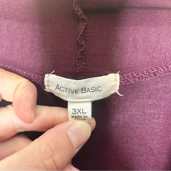 Active basic purple open cardigan - Picture 3 of 6